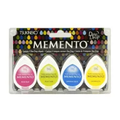   Tsukineko Tintapárna készlet - Beach Party - Memento Dew Drop Ink Pad (4 db)