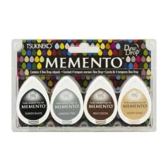   Tsukineko Tintapárna készlet - Stone Mountain - Memento Dew Drop Ink Pad (4 db)