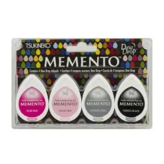   Tsukineko Tintapárna készlet - Girls Night Out - Memento Dew Drop Ink Pad (4 db)