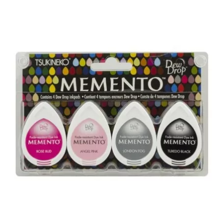 Tsukineko Tintapárna készlet - Girls Night Out - Memento Dew Drop Ink Pad (4 db)