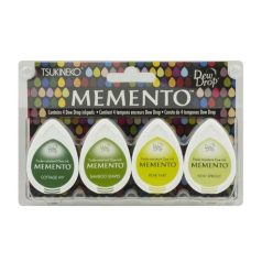   Tsukineko Tintapárna készlet - Greenhouse - Memento Dew Drop Ink Pad (4 db)