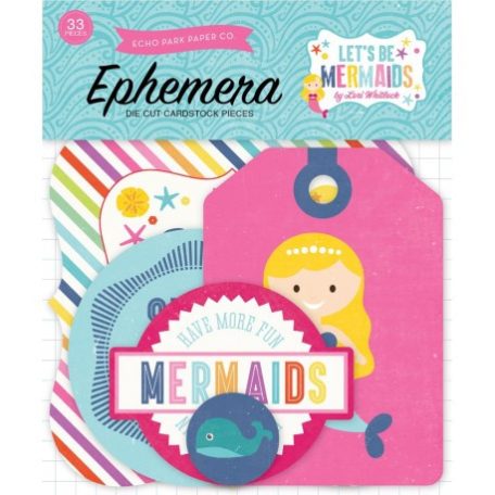 Papírmotívum / Kivágat , Let's Be Mermaids / Ephemera (1 csomag)