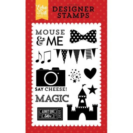 Szilikonbélyegző készlet , Magical Adventure / Designer Stamps - Mouse & Me (1 csomag)