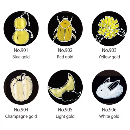 Kuretake Gansai Tambi Set Metallic & Pearl / Starry Colors - akvarell festék készlet (6 szín)