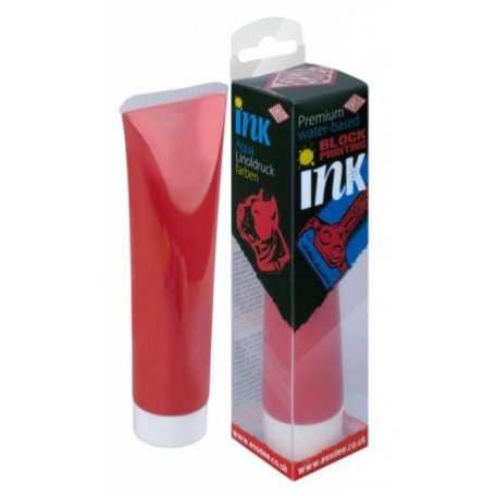 Lino festék / Linóleum tinta , Lino / Premium Block Printing Ink  - Brilliant Red  (100 ml)