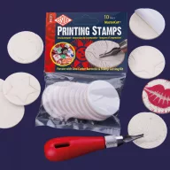   Lino nyomdalap 45 mm, Lino / Self Adhesive MasterCut Printing Stamps - Öntapadós (10 db)