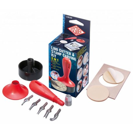 Linómetsző készlet , Lino / Cutter & Stamp Carving Kit - 3 in 1 (1 csomag)