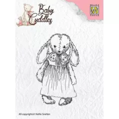  Szilikonbélyegző CSBC002, Clear stamps / Baby Cuddles - Cuddly girl (1 db)