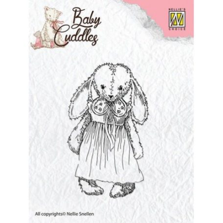 Szilikonbélyegző CSBC002, Clear stamps / Baby Cuddles - Cuddly girl (1 db)