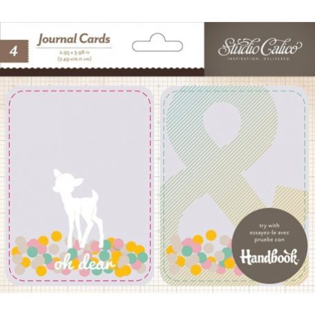 Varrott műanyag albumkártyák , Journal Cards / Stitched Plastic Pocket -  (4 db)