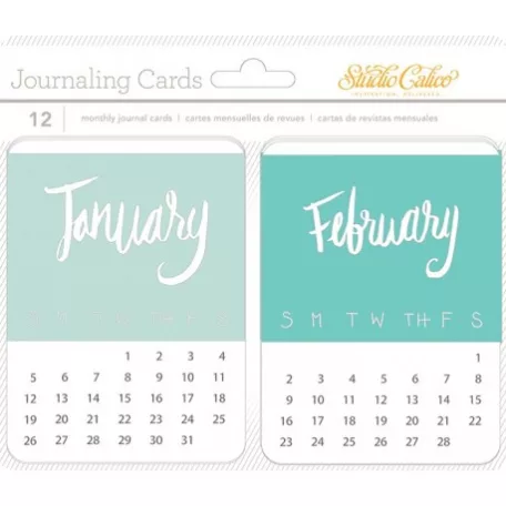 Albumkártyák 3X4 in, Journal Cards / 12-Month - 12 hónap (12 db)