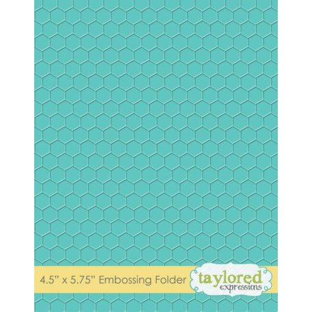 Dombornyomó mappa 10x15 cm, Embossing Folder / Honeycomb  -  (1 db)