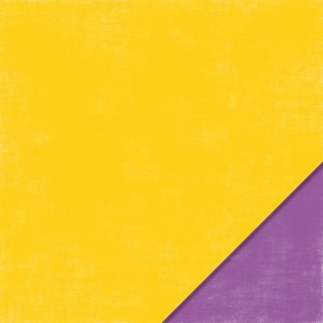 Scrapbook papír, alapkarton 12", Summer days / yellow/purple - kétoldalas (1 lap)