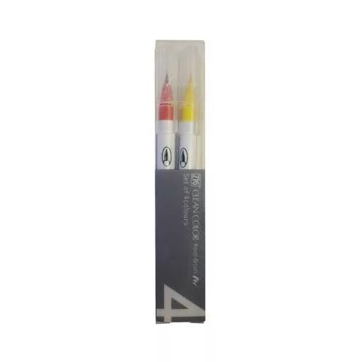 Színes ecsettoll készlet RB-6000AT/4VC, Clean colors / Real Brush Marker - Pure Colours (4 db)