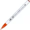Színes ecsettoll rb-6000at-023, Clean colors / Real Brush Marker - Scarlet Red (1 db)