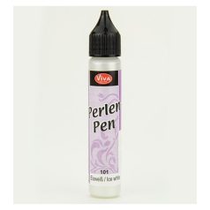Gyöngytoll , Perlen Pen / Ice White - Jégfehér (1 db)