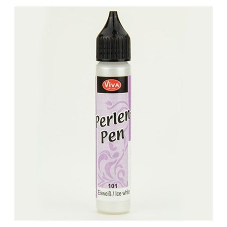 Gyöngytoll , Perlen Pen / Ice White - Jégfehér (1 db)