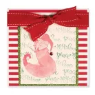 Gumibélyegző DSC-001, 3D Cling Stamp Set / Winter Fox (1 db)