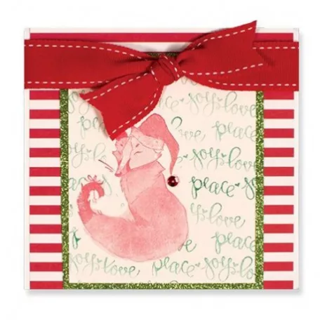 Gumibélyegző DSC-001, 3D Cling Stamp Set / Winter Fox (1 db)
