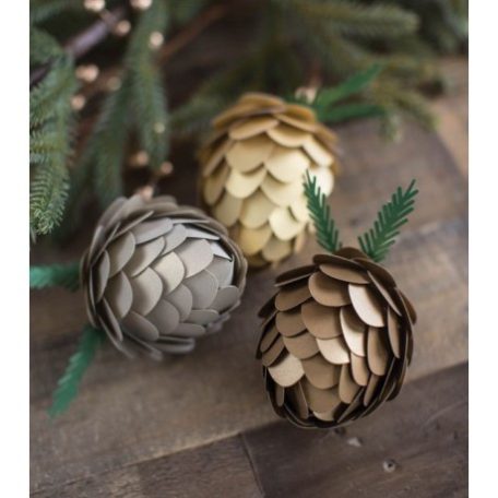 DIY Papírkészlet 12", DIY Project Stack / Lia Griffith - Pine Cone Ornament (1 csomag)