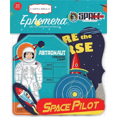 Papírmotívum / Kivágat , Space Academy / Ephemera (1 csomag)