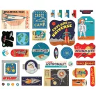 Papírmotívum / Kivágat , Space Academy / Ephemera (1 csomag)