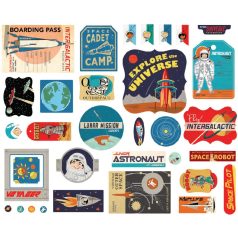   Papírmotívum / Kivágat , Space Academy / Ephemera (1 csomag)