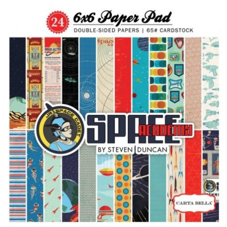 Papírkészlet 6", Space Academy / Paper Pads - Kétoldalas (24 lap)