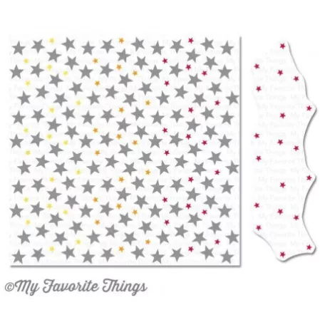 Gumibélyegző BG-69, Background Stamp 6x6 / Starry Night Builder (1 db)