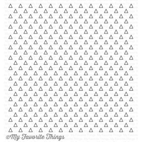 Gumibélyegző BG-79, Background Stamp 6x6 / Trans Triangles (1 db)