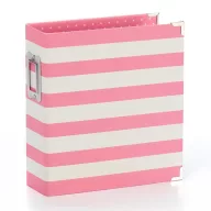   Album 6x8", Sn@p! / Designer Binder - Pink stripe (1 csomag)
