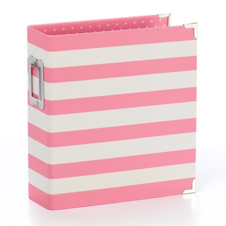 Album 6x8", Sn@p! / Designer Binder - Pink stripe (1 csomag)