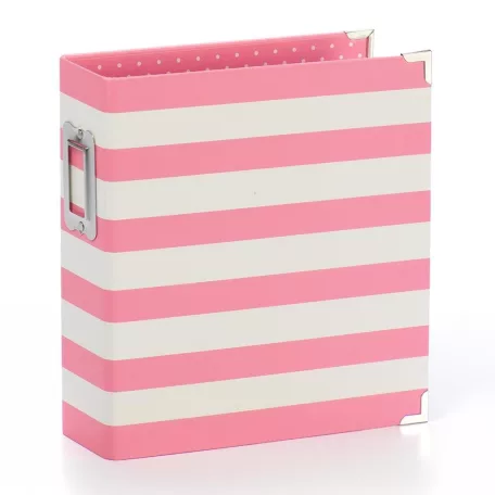 Album 6x8", Sn@p! / Designer Binder - Pink stripe (1 csomag)