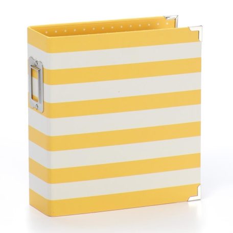 Album 6x8", Sn@p! / Designer Binder - Yellow stripe (1 csomag)