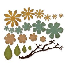   Vágósablon 661806, Thinlits / Tim Holtz - Tattered Floral, Mini (1 csomag)