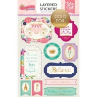   3D Matrica , Once Upon a Time - Princess / Layered Stickers - Foil (1 csomag)