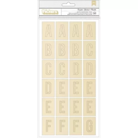 Chipboard matrica , Chasing Dreams / Thickers Gold foil Chipboard - Maggie Holmes (120 db)