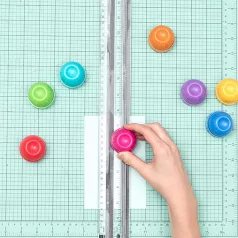   Mágneses vonalzó , Magnetic twist trimmer / 8 vágókéssel -  (1 csomag)