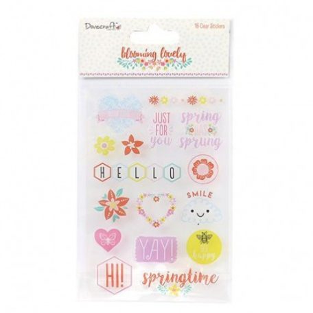 Matrica , Blooming Lovely / Clear Stickers -  (1 ív)