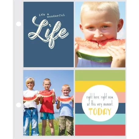 Simple Stories Albumtasak 6x8" - Sn@p! Pocket Pages - 3x4 (1 csomag)