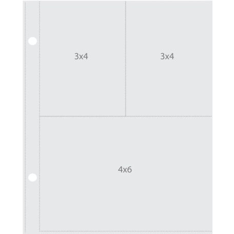 Albumtasak 6x8", Sn@p! / Pocket Pages - 3x4/4x6 (1 csomag)