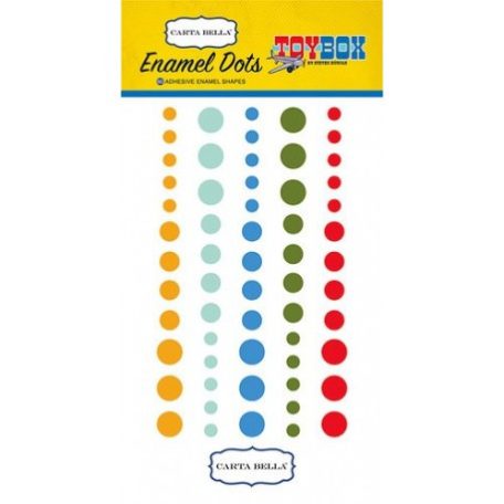 Díszítő pötty , Toy Box / Enamel Dots -  (60 db)