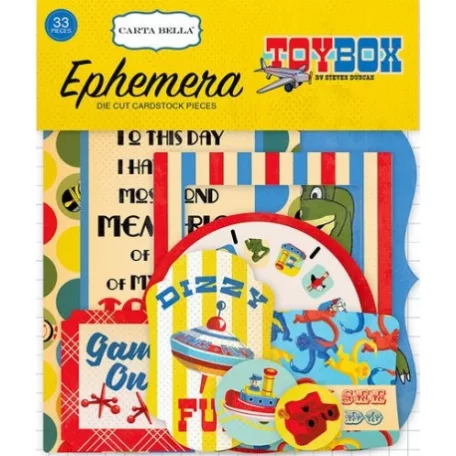 Papírmotívum / Kivágat , Toy Box / Ephemera (1 csomag)