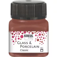   KREUL Glass & Porcelain konyakbarna üveg  és porcelánfesték – Glass & Porcelain Classic Cognac 20 ml