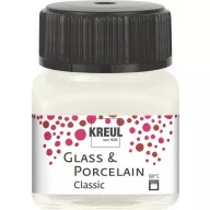   KREUL Glass & Porcelain elefántcsont üveg  és porcelánfesték – Glass & Porcelain Classic Ivory 20 ml