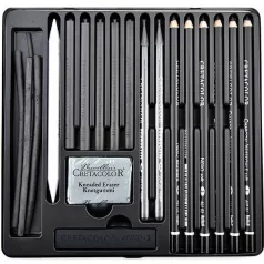   CretacoloR Black Box szén rajzkészlet - Lánchíd/ Charcoal Drawing Set (20 db)