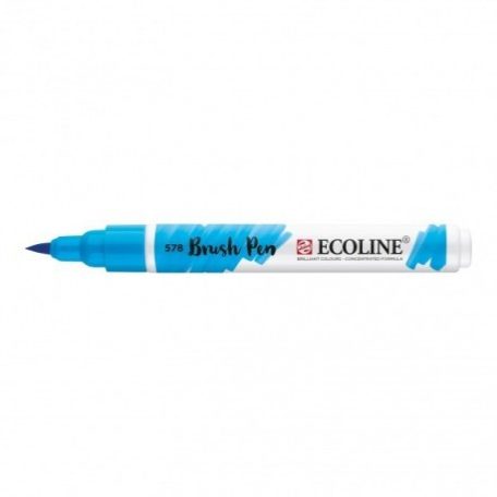 Akvarell ecsetfilc , Ecoline / Brush Pen - Sky blue (cyan) (1 db)
