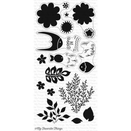 Szilikonbélyegző CS-198, Clear Stamps / Exquisite Ocean  (1 db)