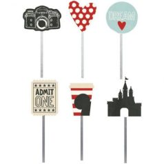   Díszítőelem , Say Cheese III / Carpe Diem - Decorative Clips (6 db)