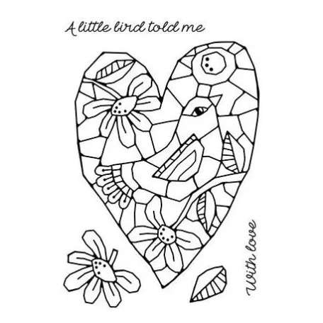 Szilikonbélyegző készlet FRS644, Clear Magic Singles / Mosaic Heart - Szív Mozaik (1 csomag)